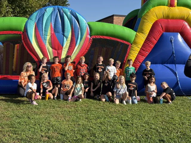 FES students and staff gathered at a school community event